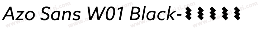 Azo Sans W01 Black字体转换